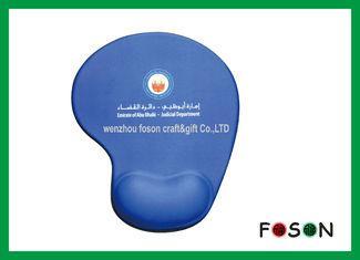 Comfort Blue Silicone Mouse Pad For PC , Ergonomic Mouse Ma