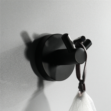 Bathroom Accessories Stainless Steel Black Coat Hook