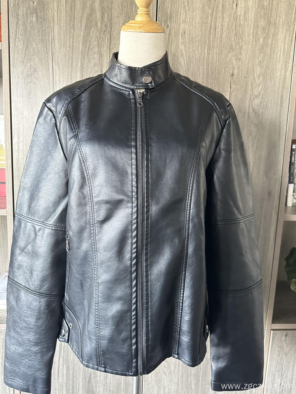 Custom women's leather jacket