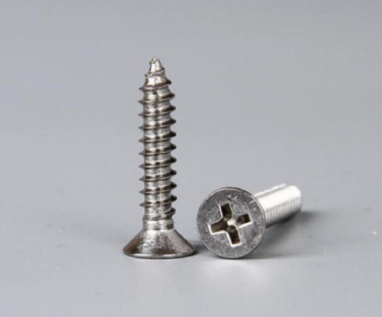 Cross recessed countersunk head tapping screws