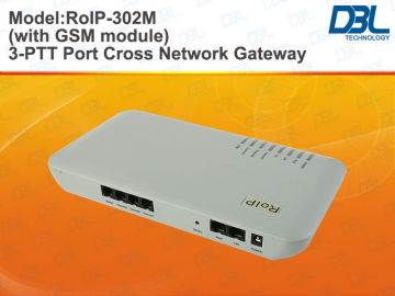 3 Ptt Ports Radio Over Ip Gateway / Gsm Voice Gateway , Sip Voip Protocols