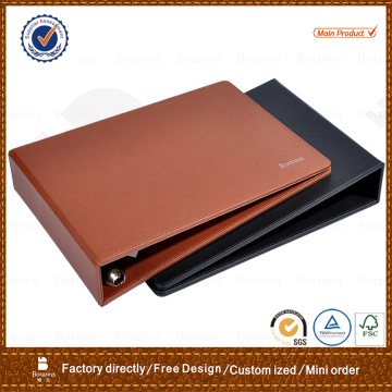 PU file folder &3 ring binder document folder&hotel file folder