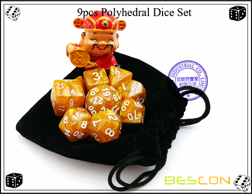 9pcs Dados Polyhedral Set-6 9pcs Polyhedral Dice Set-6