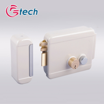 Electric rim lock with brass pin cylinders remote control electric door lock