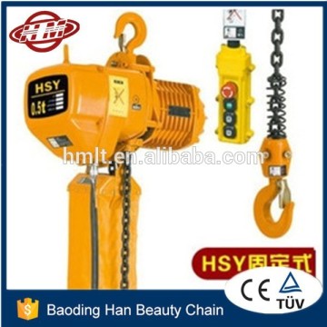 HSY fixed type 500 kg high speed electric chain hoist alibaba china