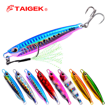 TAIGEK Sea Saltwater Peche Jig Lures - 10g to 60g Casting & Jigging Metal Lures