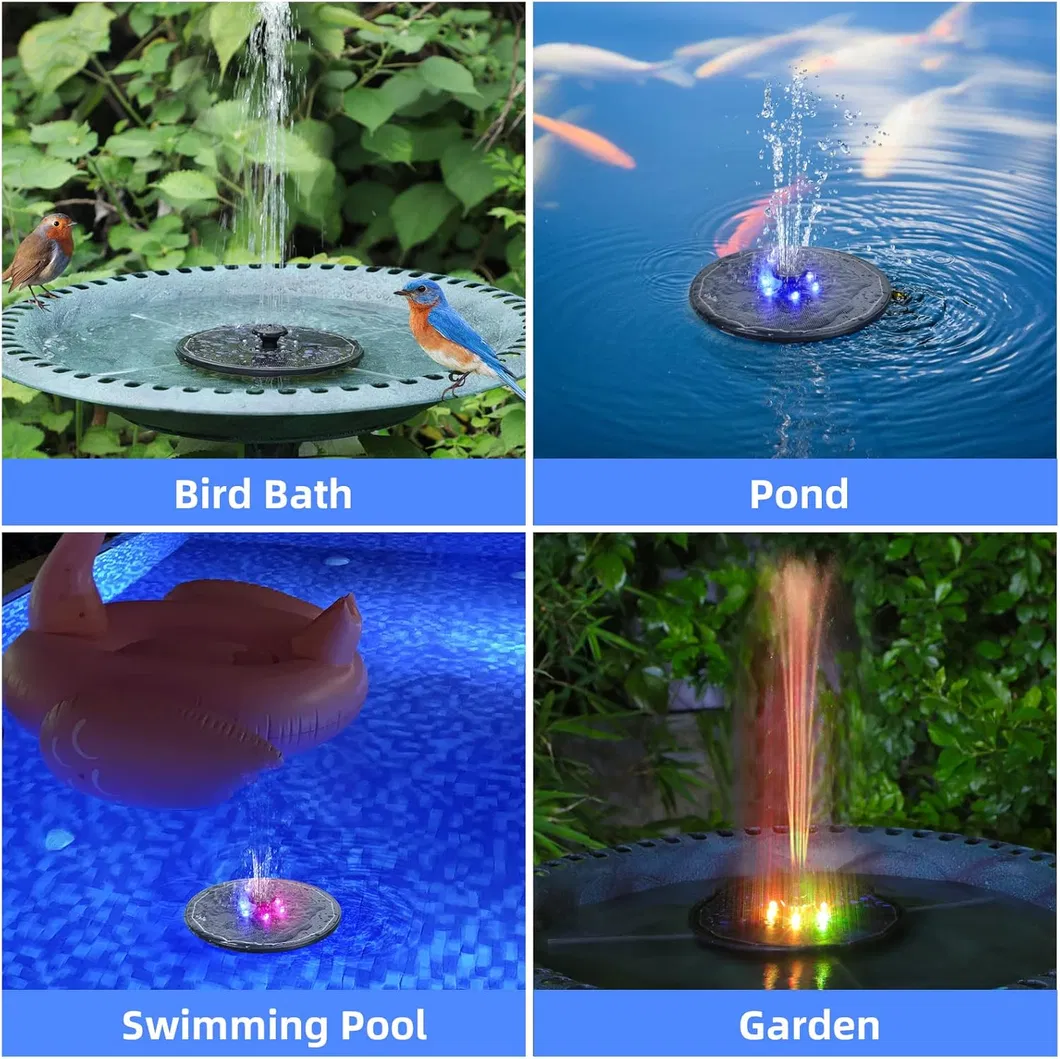 Eco-Friendly Solar-Powered Garden Fountain Pump for Tranquil Spaces