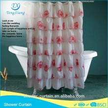 Manufacturers Polyester Ruffle Shower Curtain