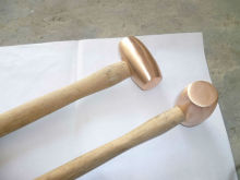 copper hammer,drum type,hand tools,power tools,non sparking tools,garden tools,ISO9001,UKAS