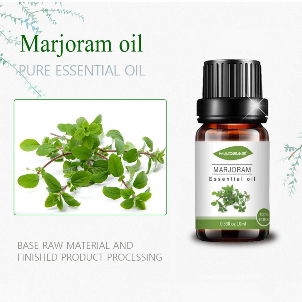 Huile essentielle de marjoram biologique en gros pour les soins de la peau