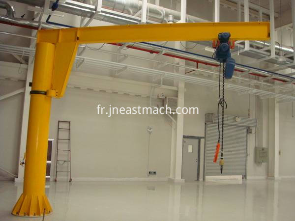 Grue de potence de levage de poteau de poteau de levage de grue à chaînes de colonne fixe Fixed Muonted Column Chain Hoist Lifting Pillar Jib Crane