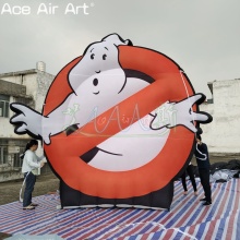 4M HyperBlaster Inflatable Ghostbusters Logo Marshmallow Sign for Outdoor Advertising and Promotions