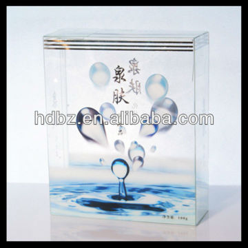 full color printing clear pet plastic storage box