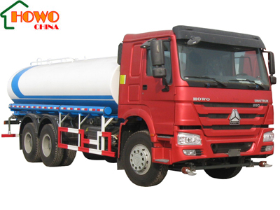 25M3 HOWO 6X4 Water Tank Truck with Flat Cab 336 HP