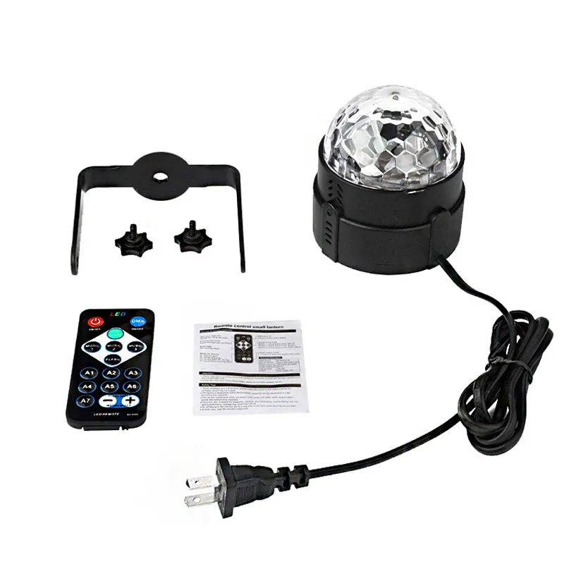 Remote Control Voice Controlled LED Crystal Magic Ball RGB Festive Disco Stage Christmas Projection Lights