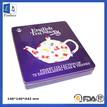 Loose Tea In Custom Square Tins