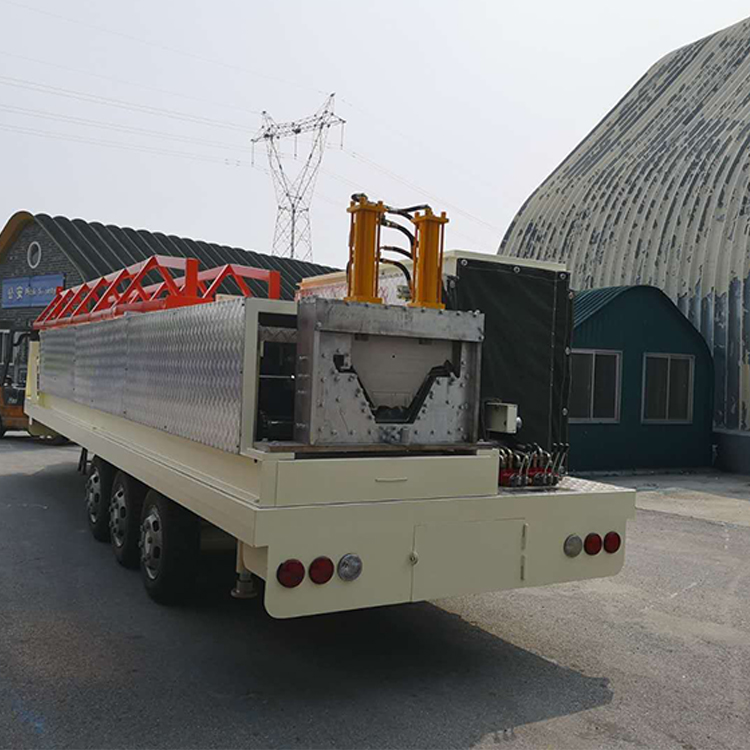 Large Span metal curve Mobile Arch Roof Forming Machine