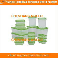 Plastic mold for transparent box moldings