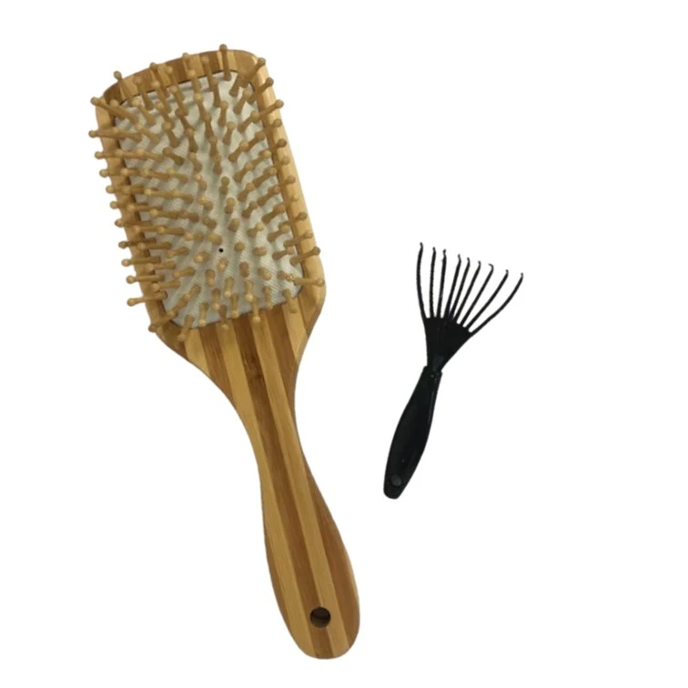 Eco-Friendly Bamboo Paddle Hair Brush for Fast Blow Drying