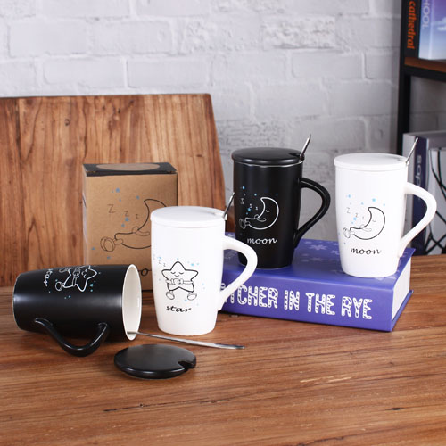 Moon and star coffee mug