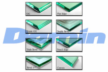 Damin 3-12mm Clear Float Glass with Polished Edge