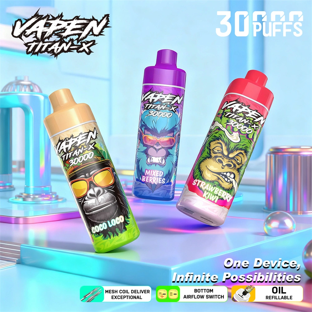 elfbar nachfüll pod läuft aus VAPEN TITAN-X 30K Dsposable Vape Wholesale Dútslân Fabrikant fan Sina