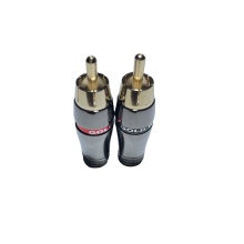 High Quality 3.5mm RCA Male Plug Jack Connector - Gold Plated Audio Adapter