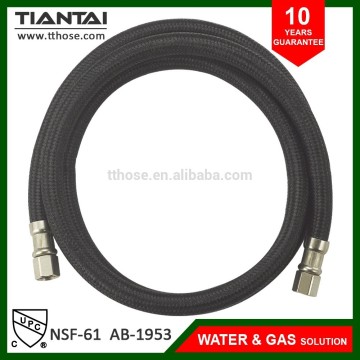 Flexible nylon icemaker connector