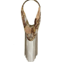 vintage tassel alloy charm necklace for lady dress