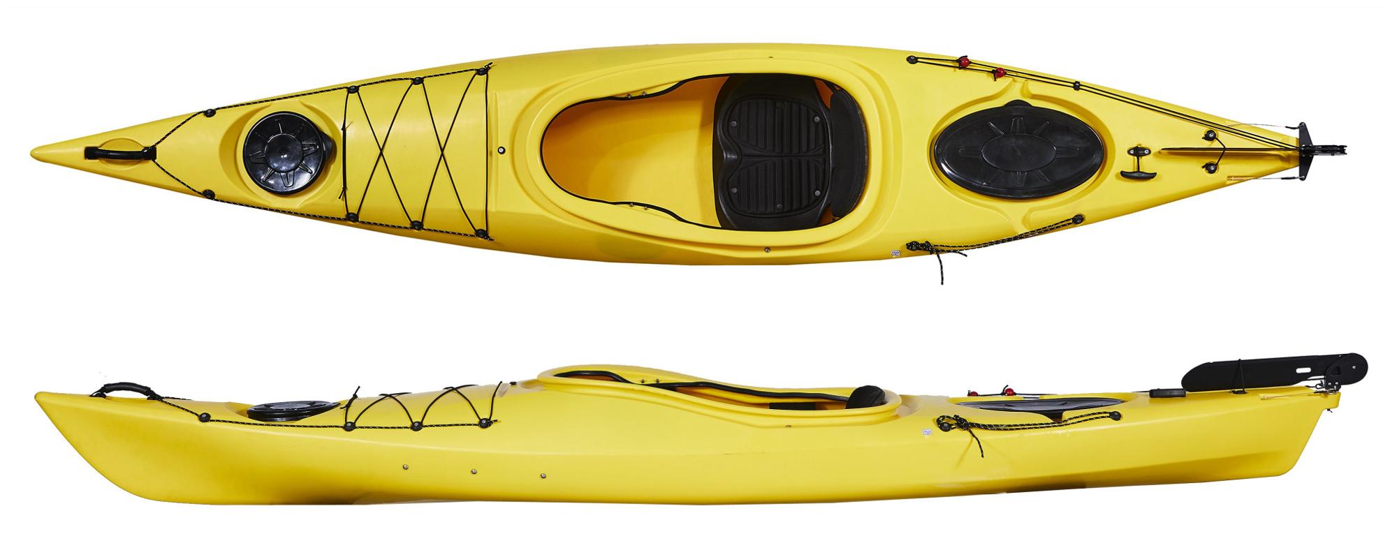 Best selling 1 person single sea kayak fishing/ pedal kayak/ plastic canoe kayak