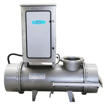Auto cleaning UV sterilizer for waste water