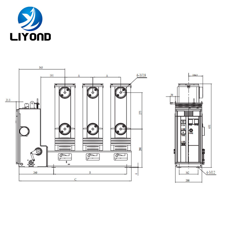 VSG/C-12KV Lateral Type Indoor Vacuum Circuit Breaker 12KV