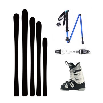 Custom Factory Supply Ski Bindings, Boots, and Equipment for Alpine Skiing