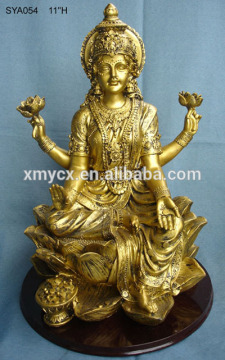 Decorative antique Indian God brass hindu god statue-Laxmi