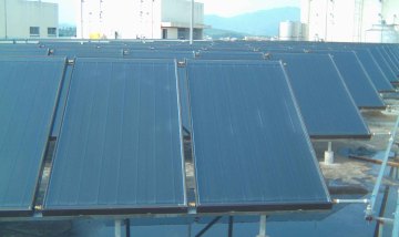 Split Flat Plate Solar Collector