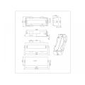 BBC-M-G0-A-106 enkele batterijhouder voor 26650 SMT