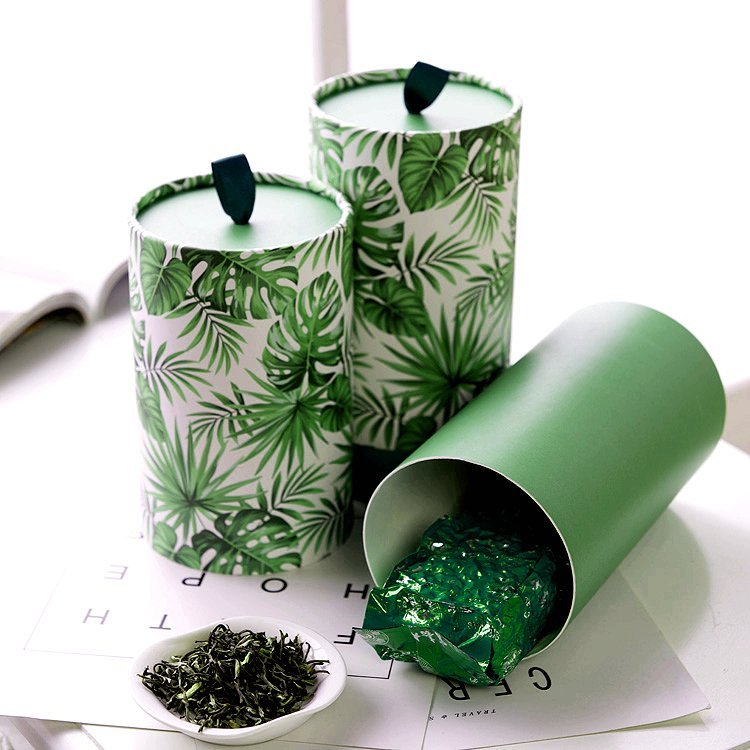 Green Tea Food Paper Tube Packaging