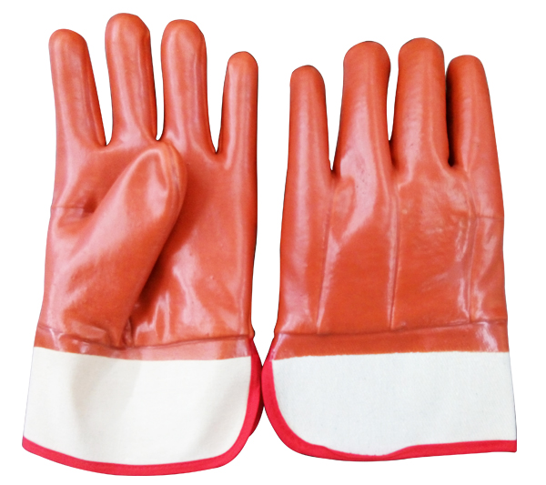 Безопасность Оранжевый водонепроницаемый ПВХ перчатки