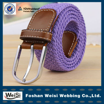 Western Braided Belt Fashion Braided Elastic Stretch Belt