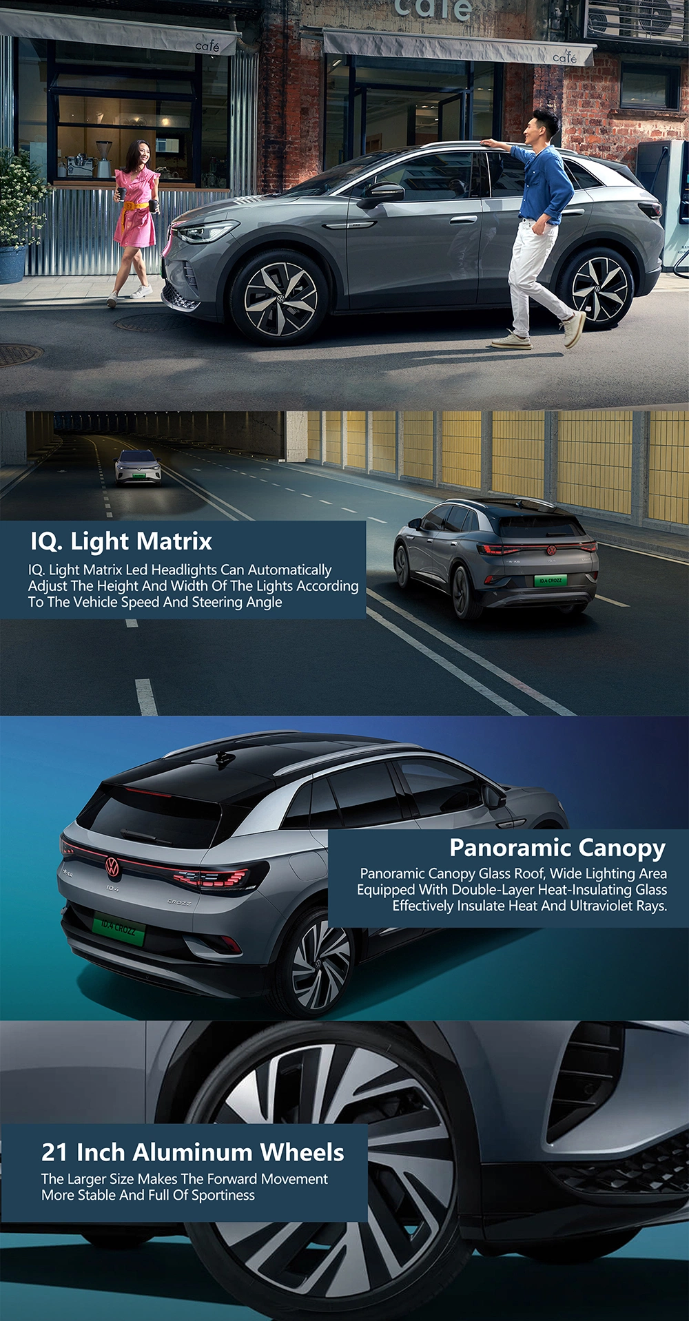 Ridever VW ID4 Crozz Pure+ 2022 0km Vehicles Luxury 4X4 Used Cars New EV Electric Car