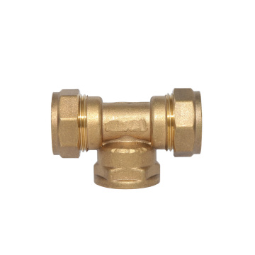 Brass compression Female tee fitting
