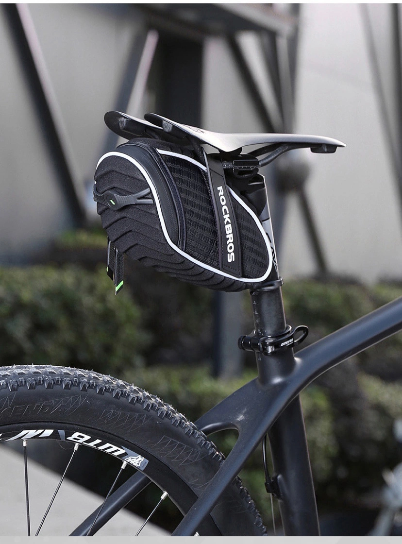 Outdoor Bicycle Clip-on Expandable Saddle Seat Bag