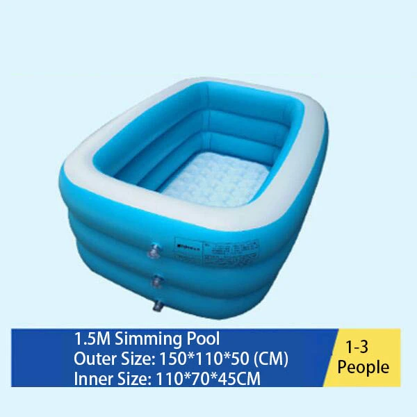 Milti Size Inflatable Swimming Pool with Bubble Bottom