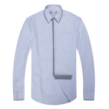 New Style Men's Shirts with Contrast collar and Chest Pounch