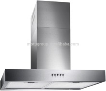Euro style round range hood with well performance