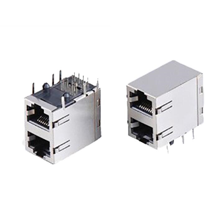 RJ45 Jack Full Blindado 2x1P con EMI