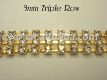 Rhinestone cup chain