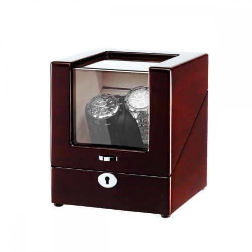 Mahogany Single Rotor Watch Winder สำหรับแสดง