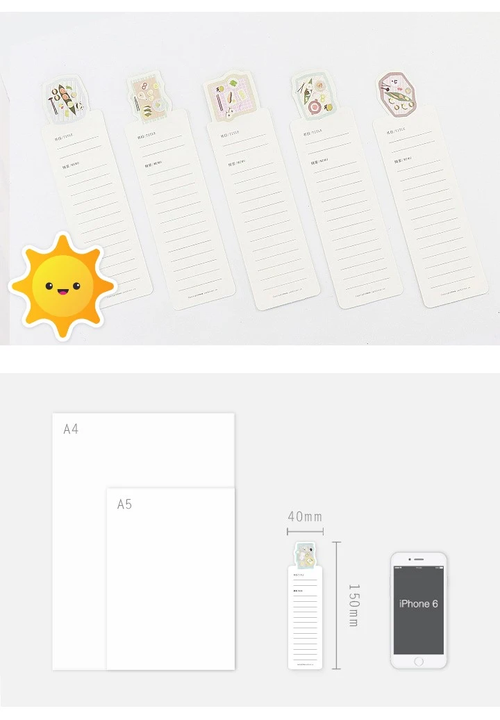 30PCS Per Box Paper Cardboard Bookmark