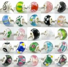 25PCS Lampwork Glass Beads for Charm Bracelet